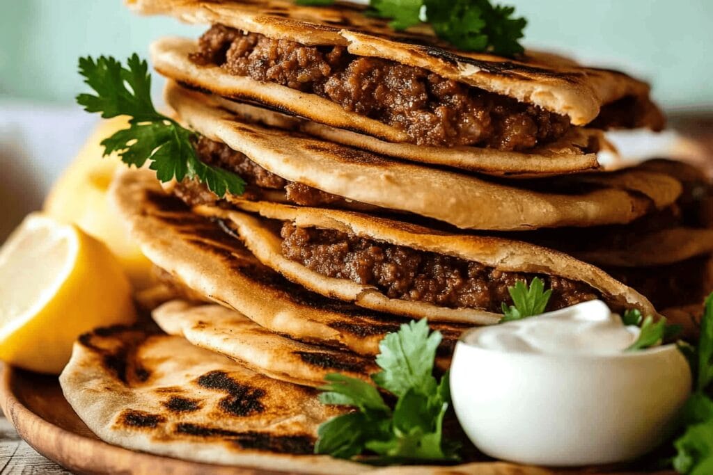 Arayes: Lebanese Meat-Stuffed Pita Recipe