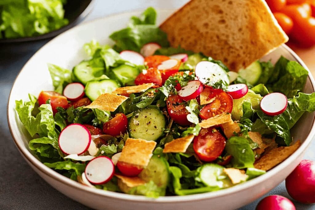 Authentic Lebanese Fattoush Salad Recipe