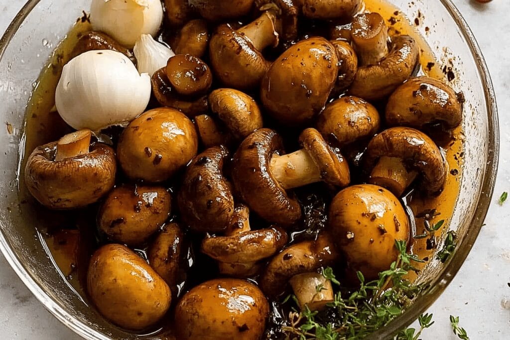 Balsamic Marinated Mushrooms Recipe