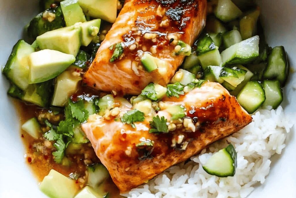 Bang Bang Salmon with Avocado Salsa Recipe