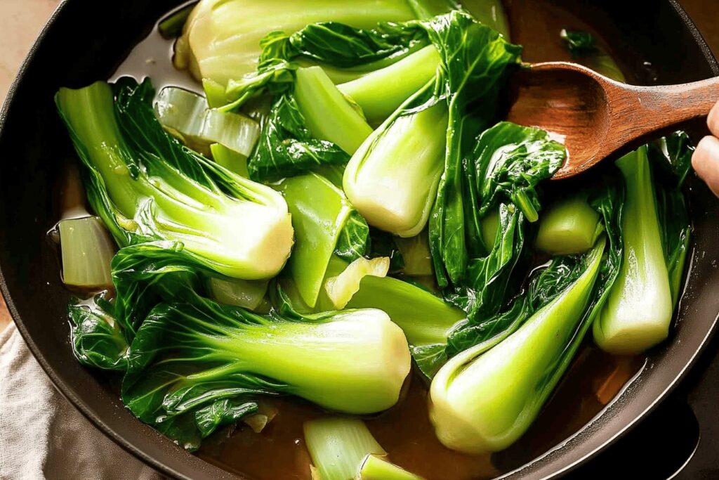 Bok Choy in Flavorful Ginger Sauce Recipe