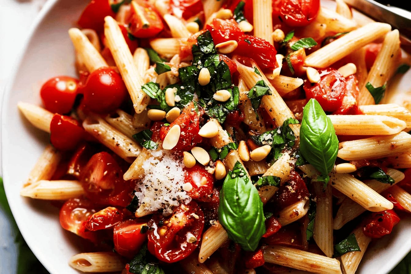 Bruschetta Summer Pasta Salad Recipe