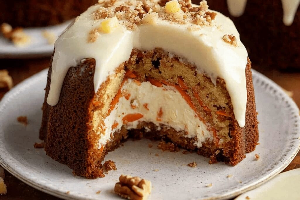 Cheesecake-Stuffed Carrot Bundt Cake Recipe