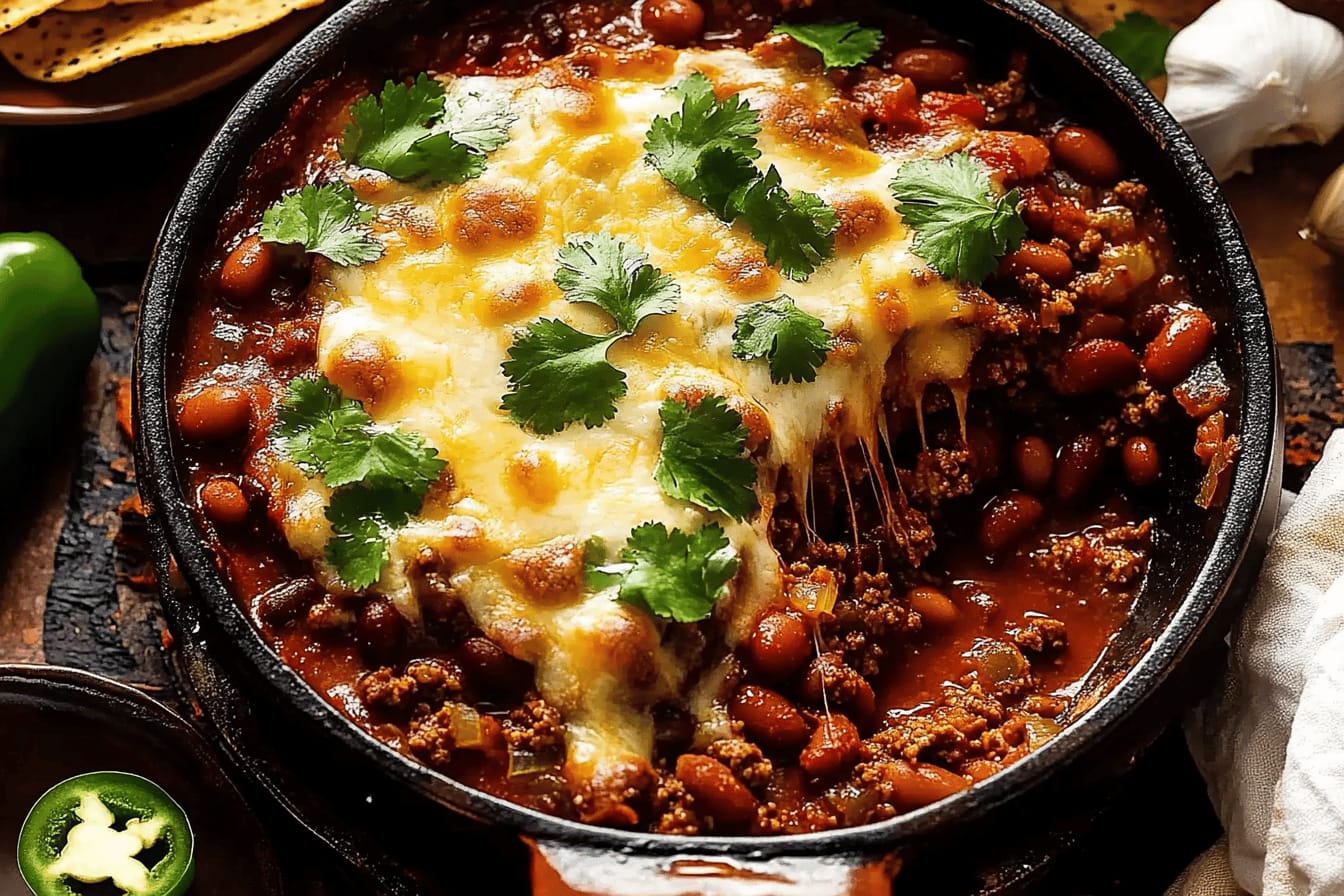Cheesy Mexican Beef and Bean Bake Recipe
