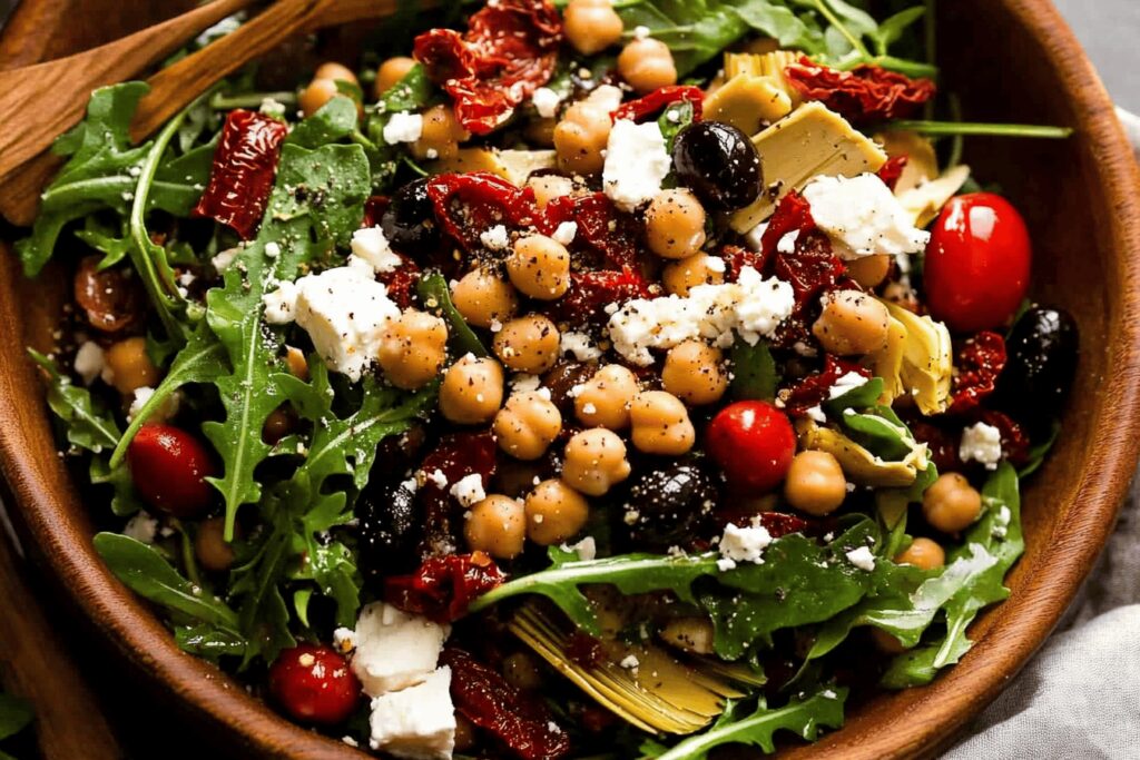 Chickpea Antipasto Salad Recipe Delight