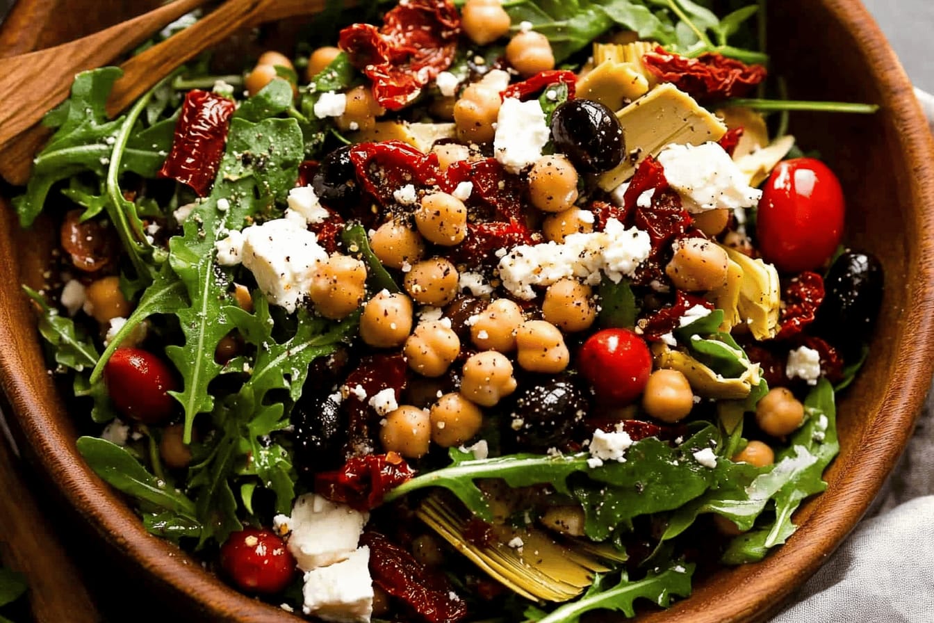 Chickpea Antipasto Salad Recipe Delight