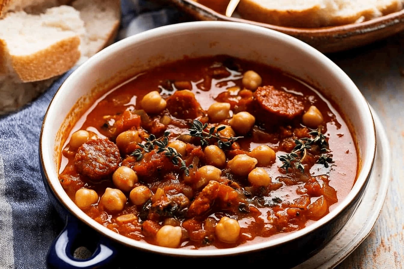 Chorizo and Chickpea Stew Recipe