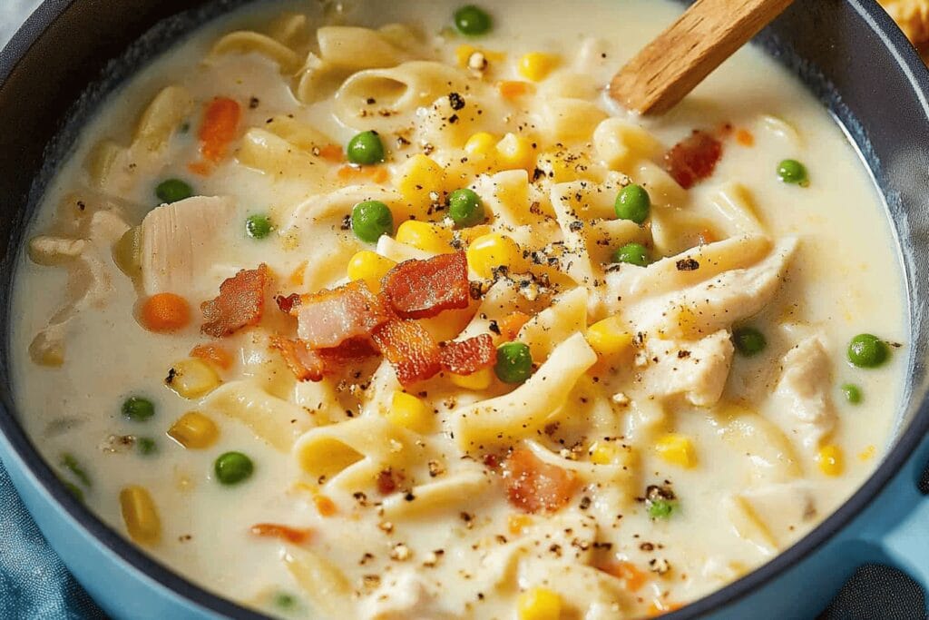 Creamy Chicken Noodle Soup Recipe