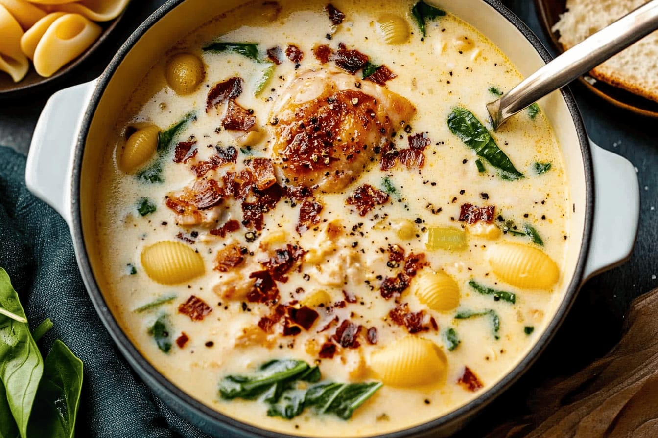 Creamy Tuscan Chicken Soup Recipe