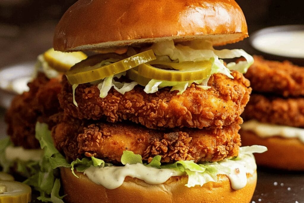 Crispy Fried Chicken Burger Recipe