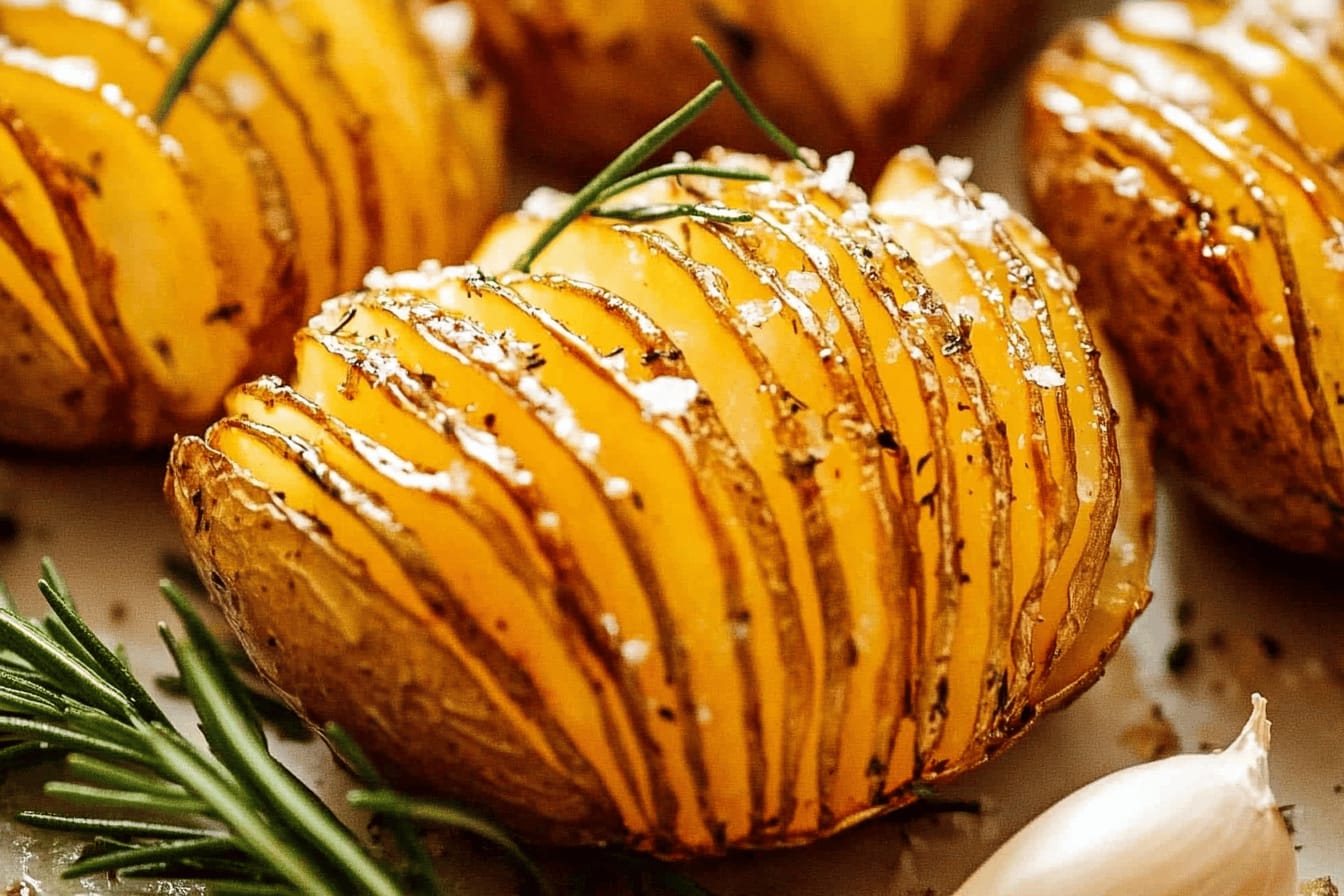 Crispy Hasselback Potatoes Recipe