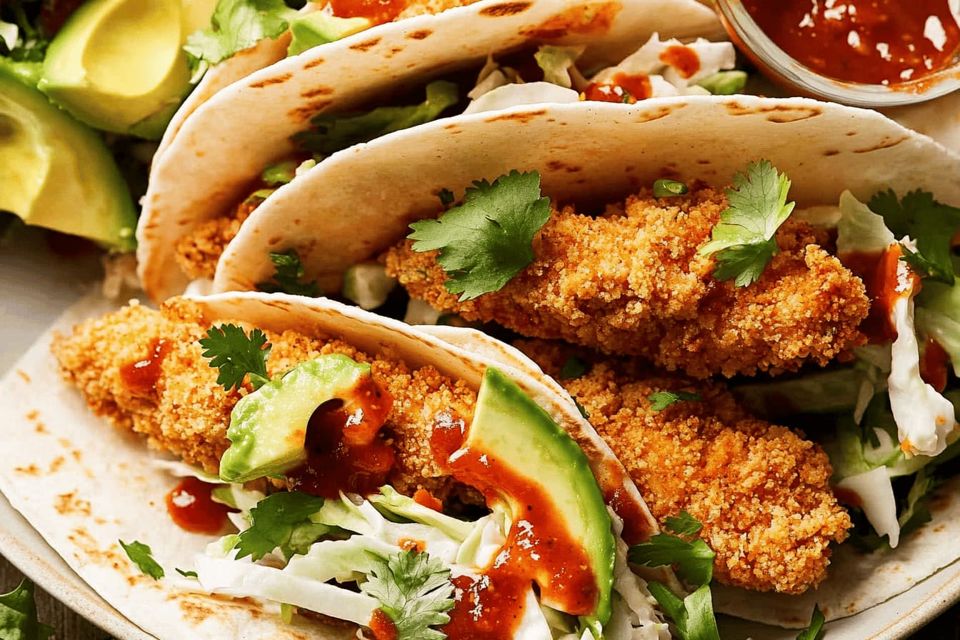 Crunchy Baked Chicken Taco Fingers Recipe