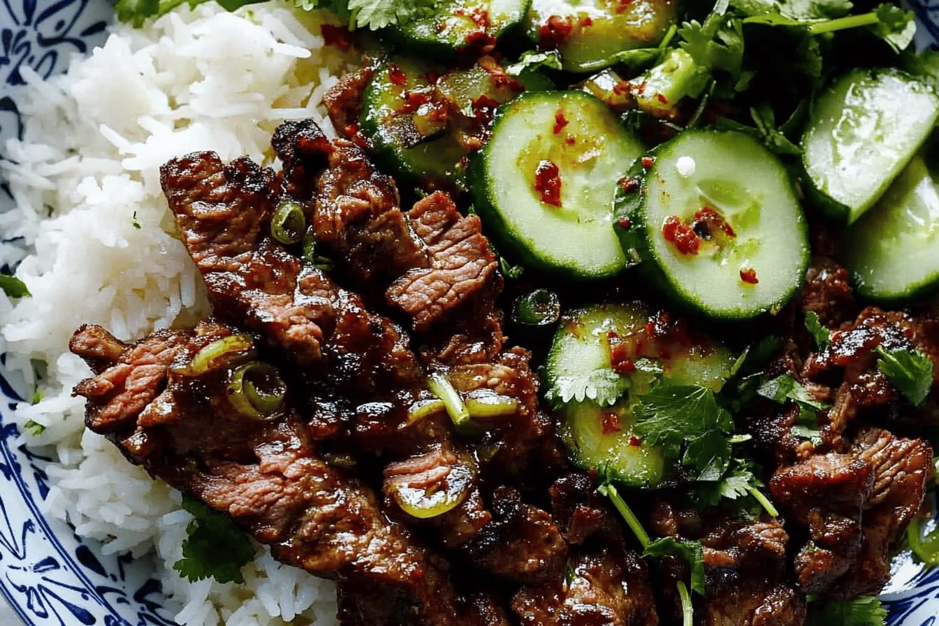 Garlic Black Pepper Beef Skewers Recipe