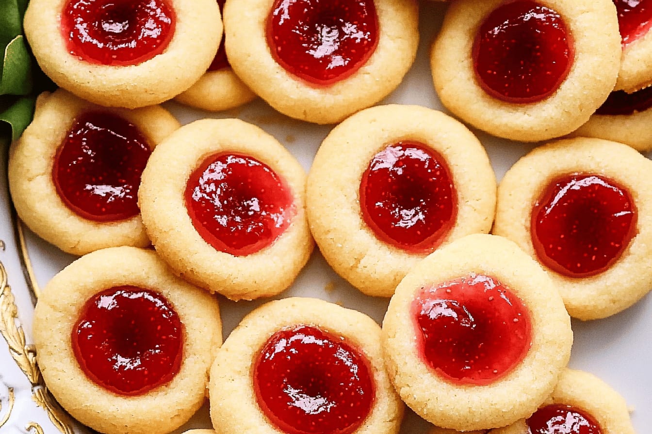 Jam Drops Thumbprint Cookies Recipe Delight