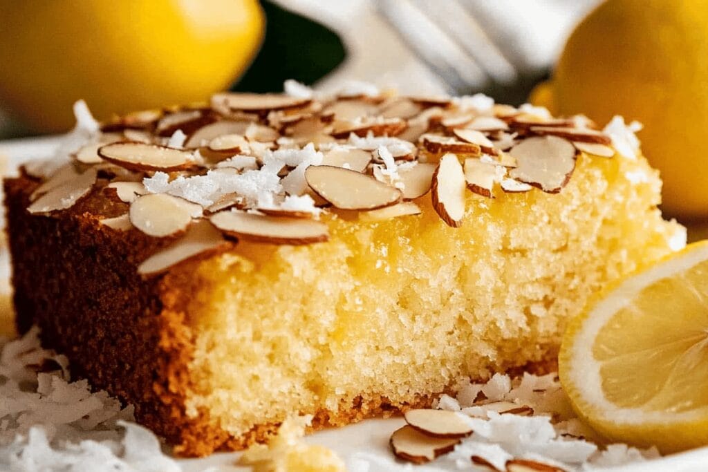 Lemon Coconut Almond Cake Recipe