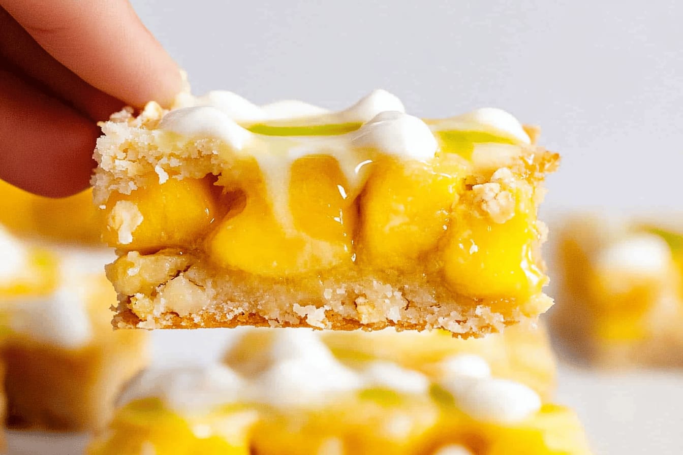 Mango Bars with Refreshing Lime Glaze
