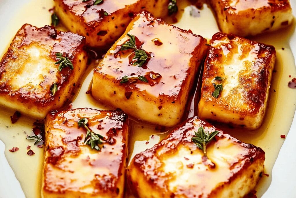 Pan-Fried Halloumi with Honey and Thyme Recipe