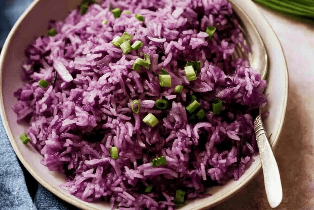 Purple Rice with Red Cabbage Recipe Delight