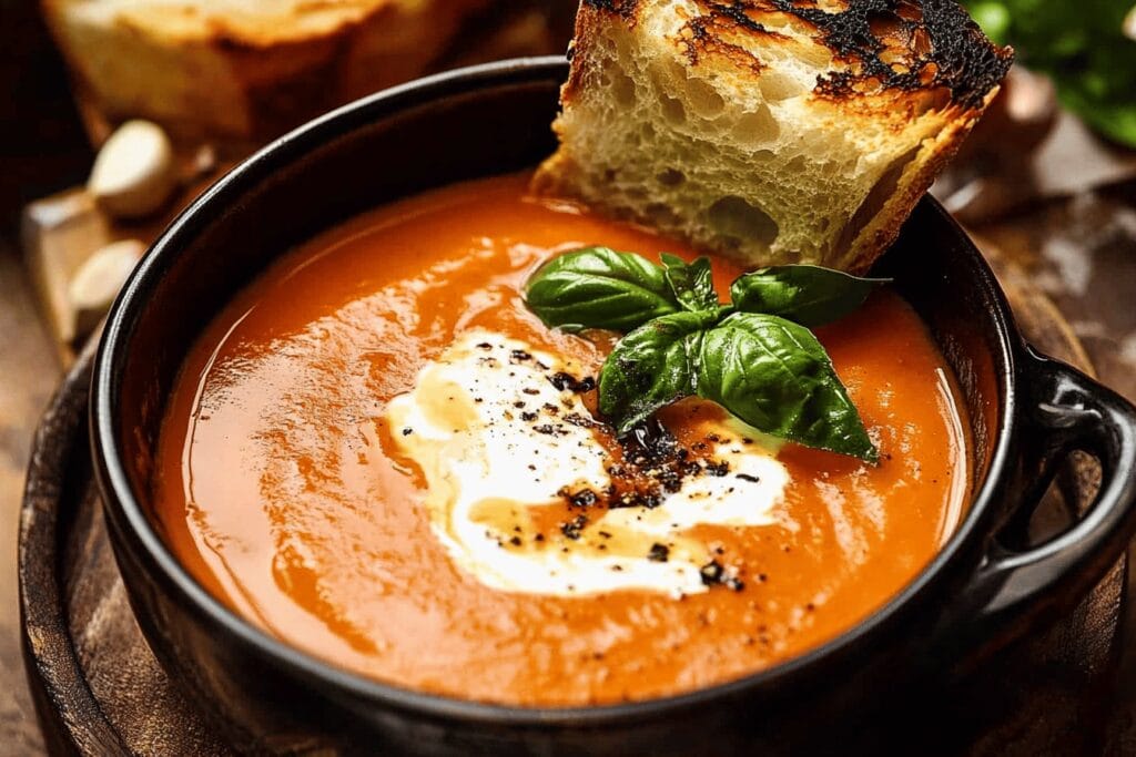 Smoky Roasted Tomato Soup Recipe Delight