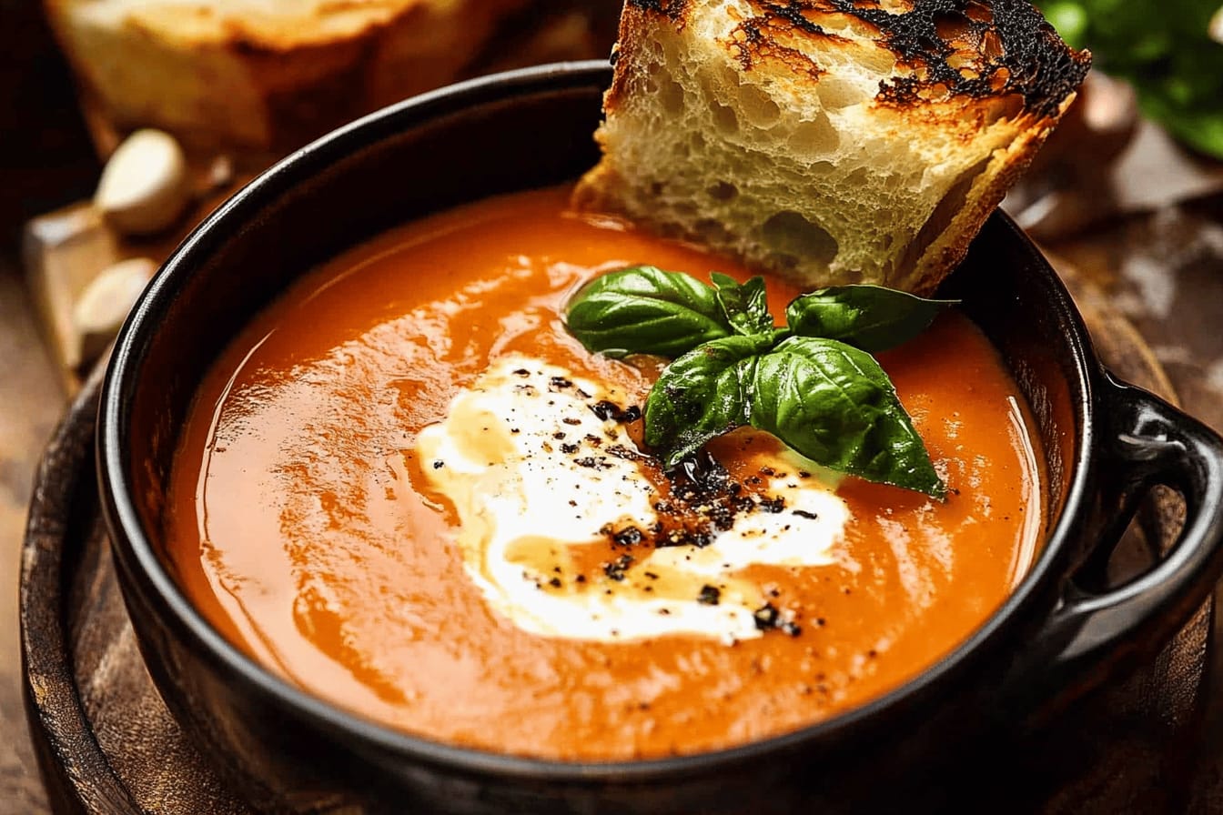 Smoky Roasted Tomato Soup Recipe Delight