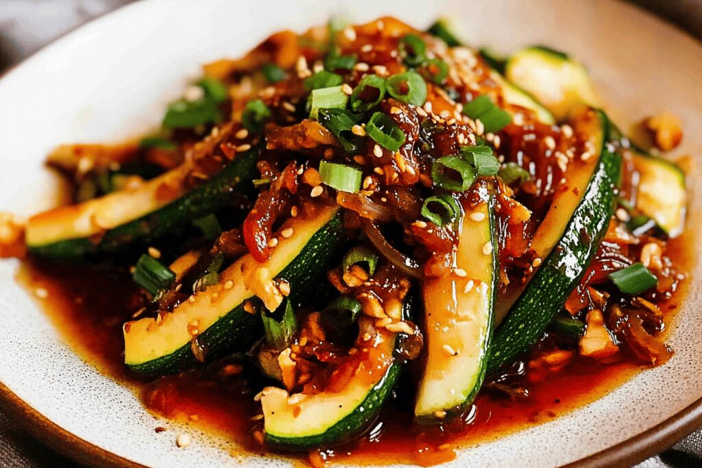 Spicy Asian Zucchini Stir-Fry Recipe