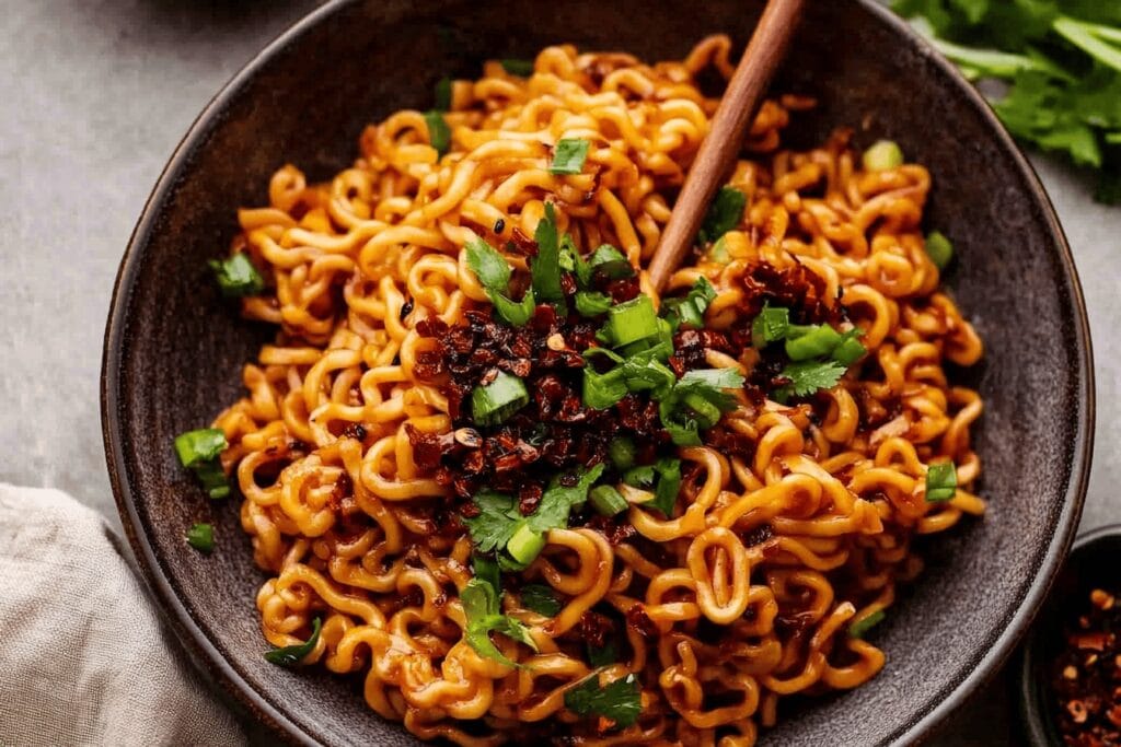 Spicy Chilli Crisp Noodles Recipe
