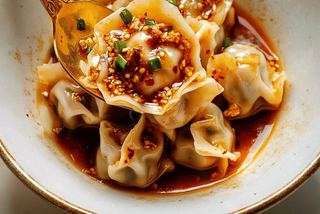 Spicy Wontons in Chilli Sauce Recipe