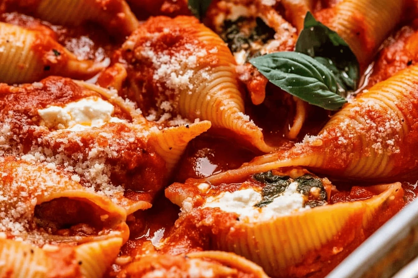 Spinach Ricotta Stuffed Shells Recipe
