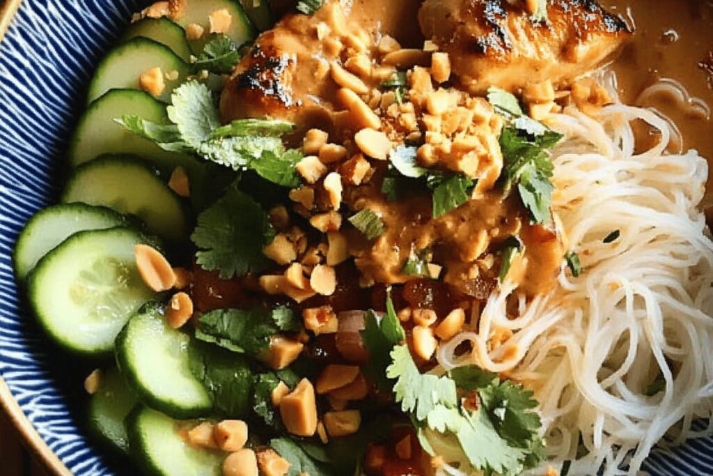 Thai Peanut Chicken Bowl Recipe