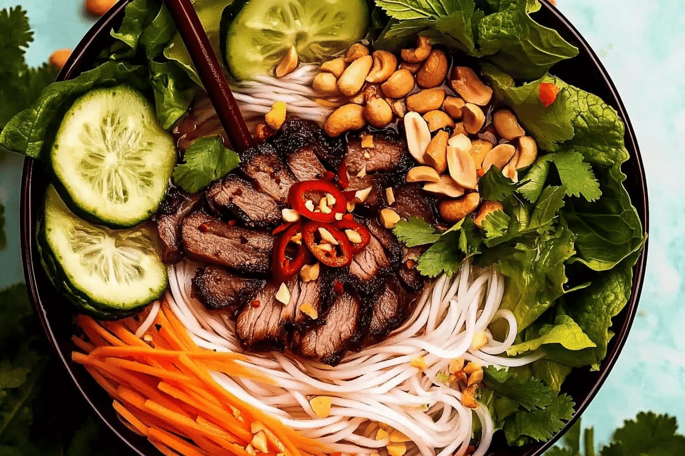 Vietnamese Pork Noodle Bowls Recipe