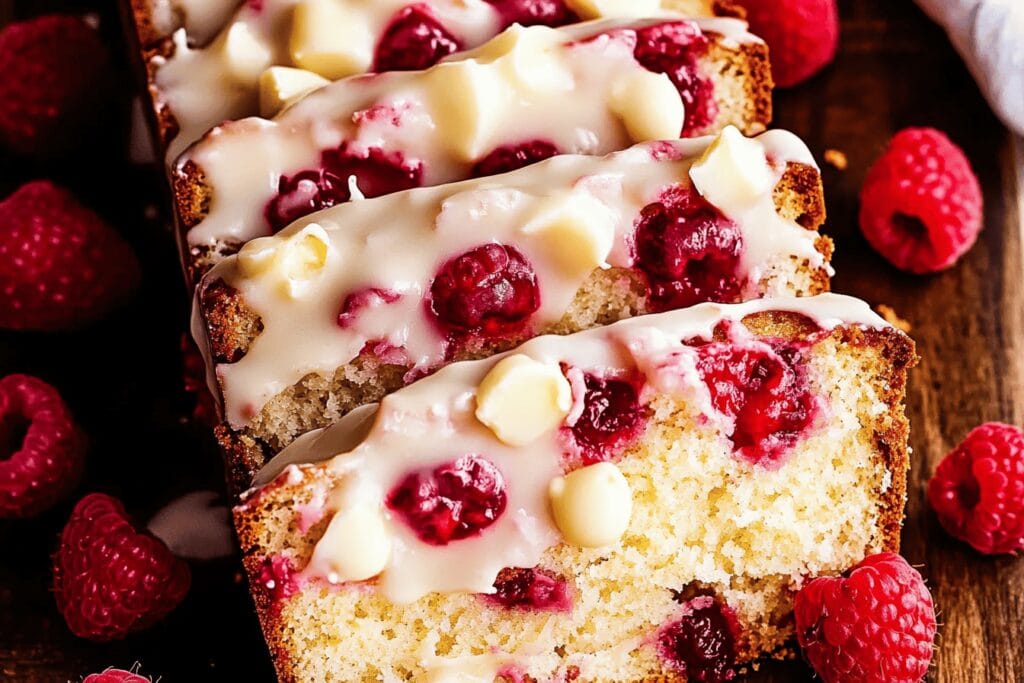 White Chocolate Raspberry Loaf Recipe Delight