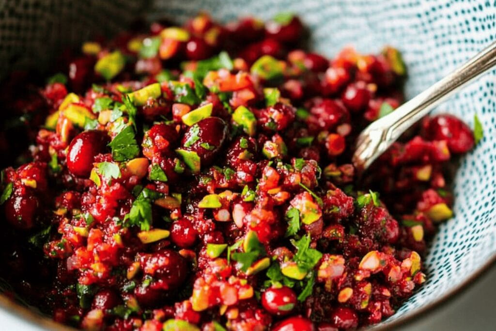 Zesty Cranberry Salsa with Ginger Twist