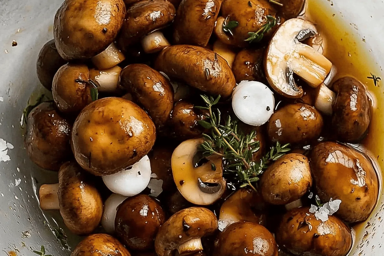Balsamic Marinated Mushrooms Recipe
