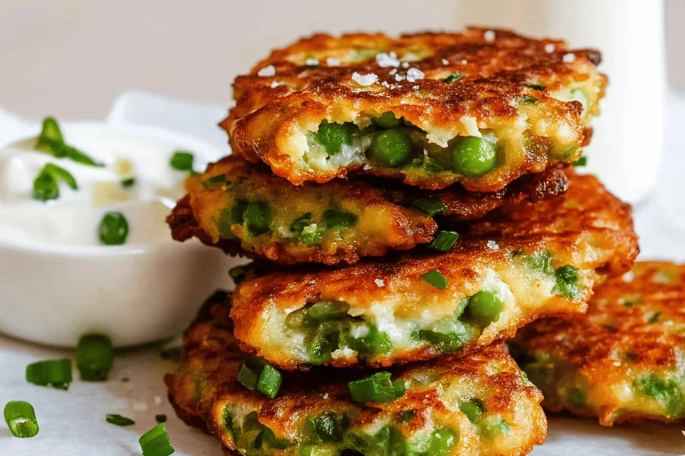 Crispy Frozen Pea Fritters Recipe