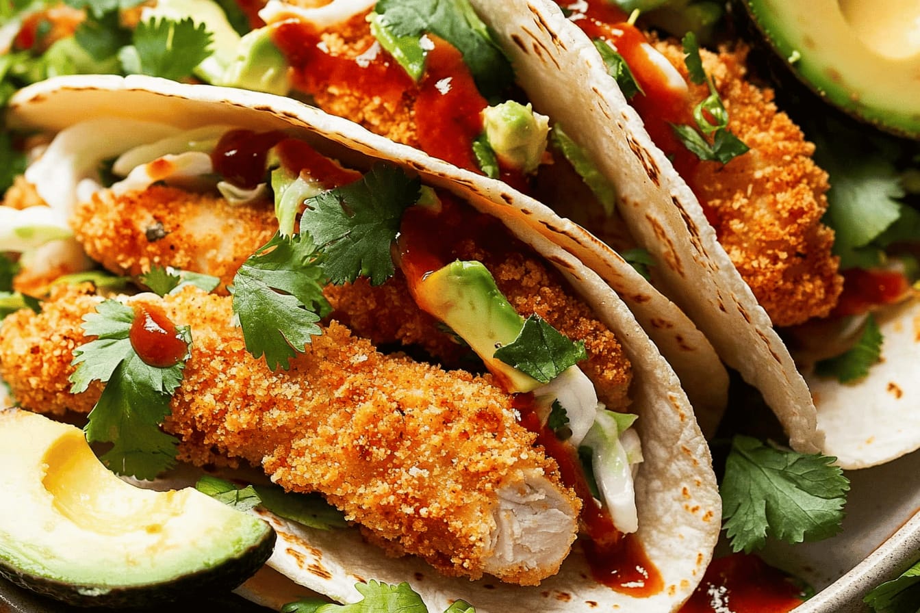 Crunchy Baked Chicken Taco Fingers Recipe