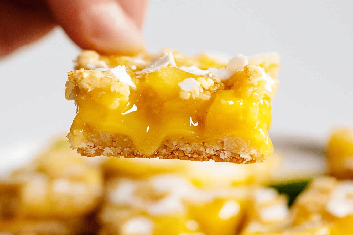 Mango Bars with Refreshing Lime Glaze