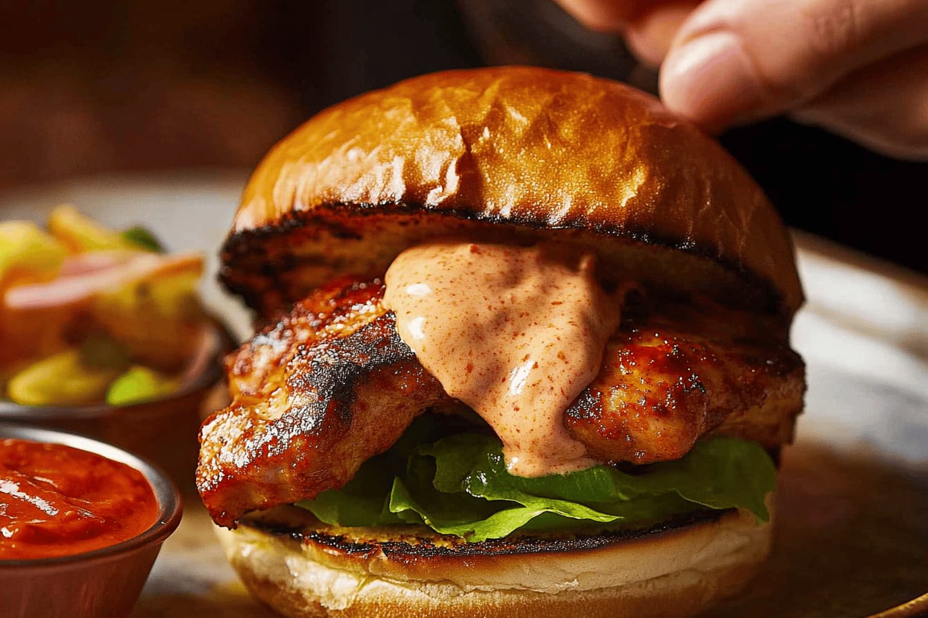 Nando's Style Peri-Peri Chicken Burger Recipe