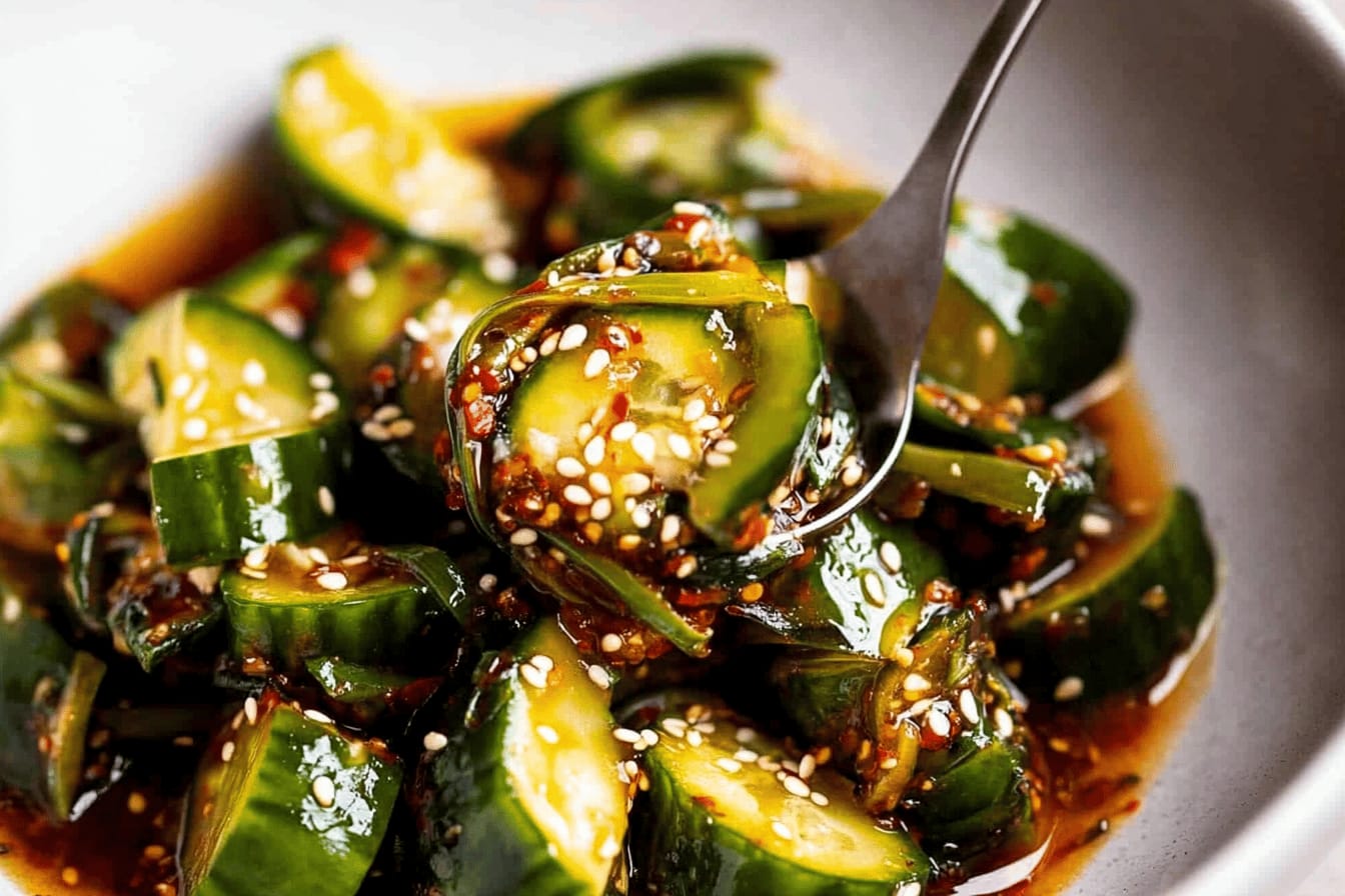 Spicy Asian Cucumber Salad Recipe