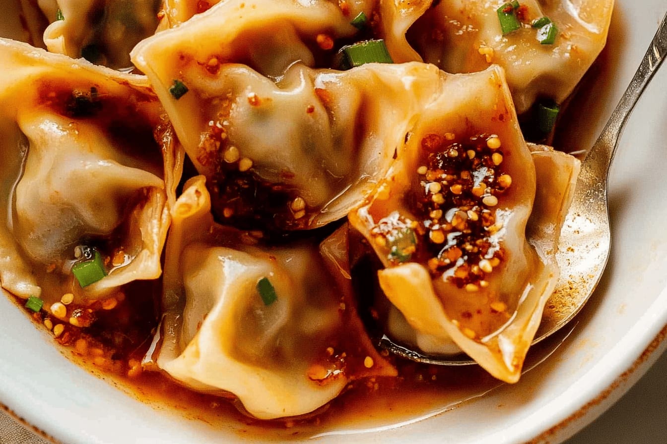 Spicy Wontons in Chilli Sauce Recipe