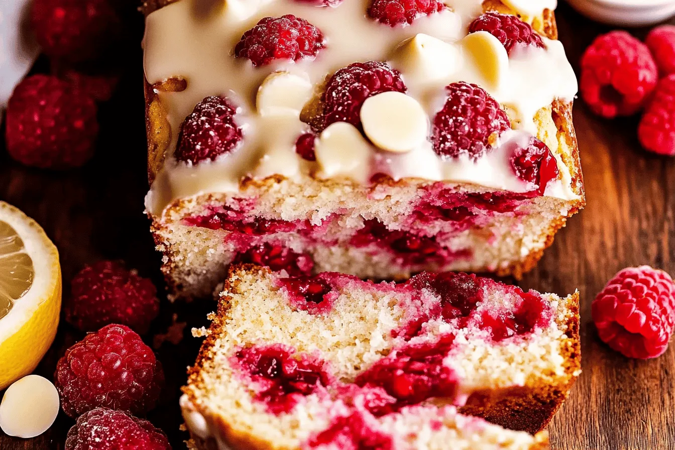 White Chocolate Raspberry Loaf Recipe Delight