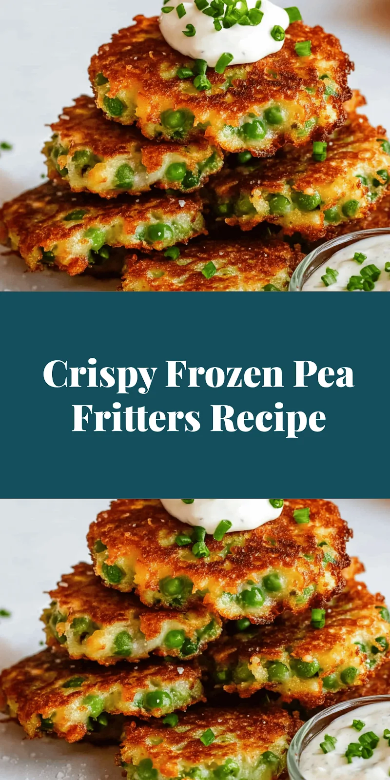 Crispy Frozen Pea Fritters Recipe