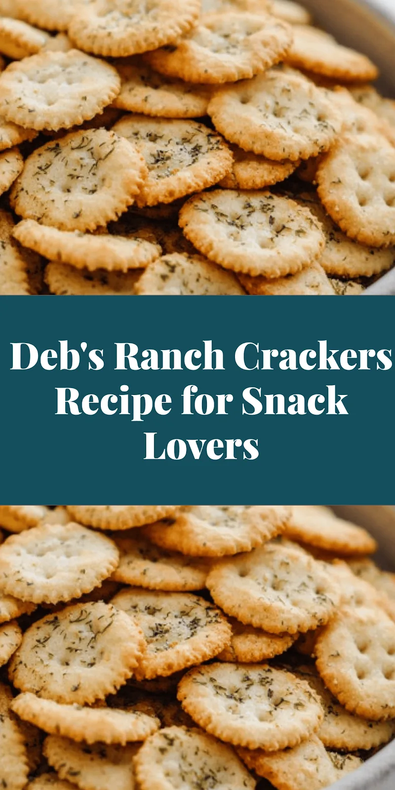 Deb's Ranch Crackers Recipe for Snack Lovers