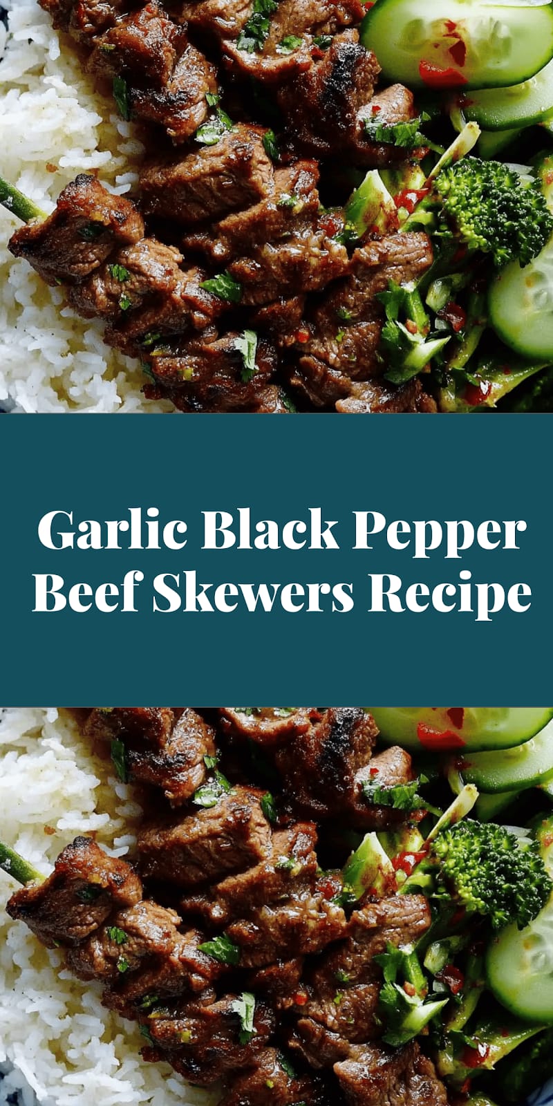 Garlic Black Pepper Beef Skewers Recipe