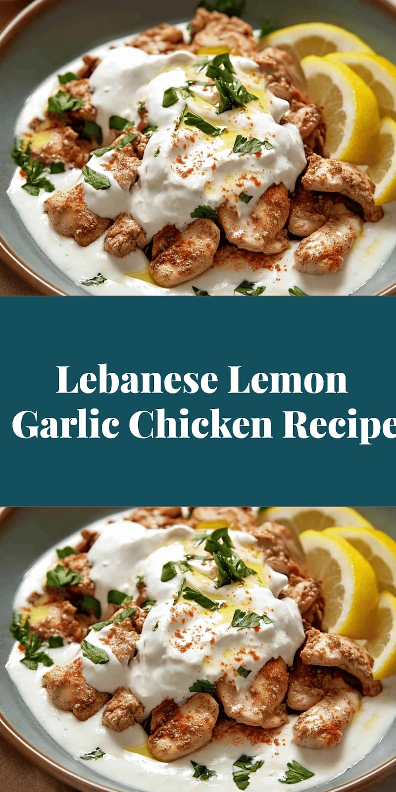 Lebanese Lemon Garlic Chicken Recipe