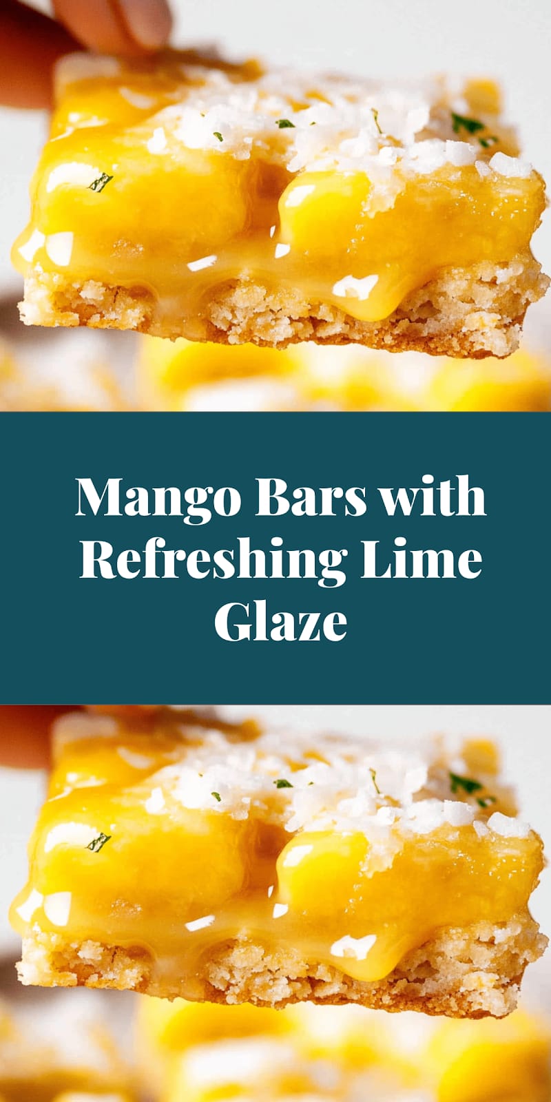 Mango Bars with Refreshing Lime Glaze