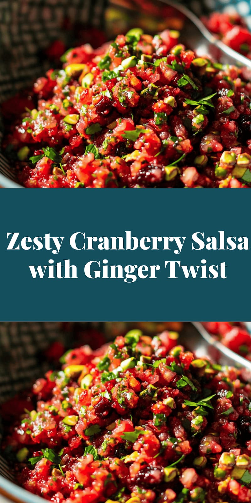 Zesty Cranberry Salsa with Ginger Twist