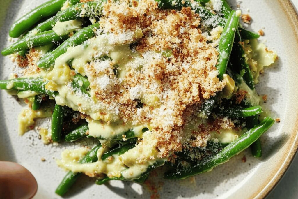 Avocado Caesar Green Beans Recipe