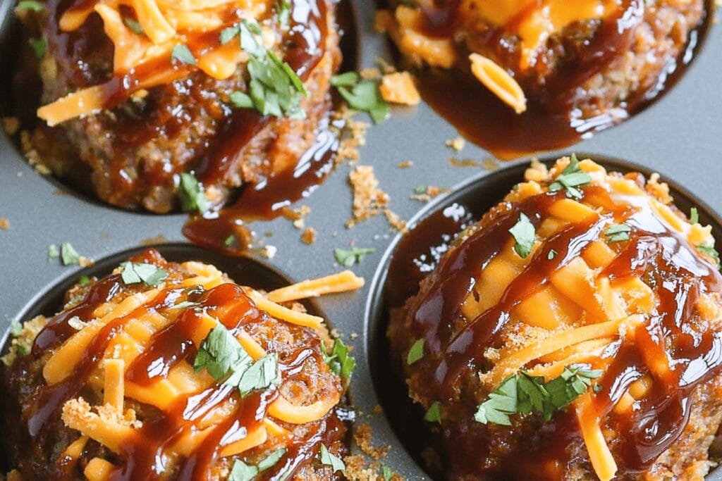 BBQ Meatloaf Muffins for Easy Family Meals