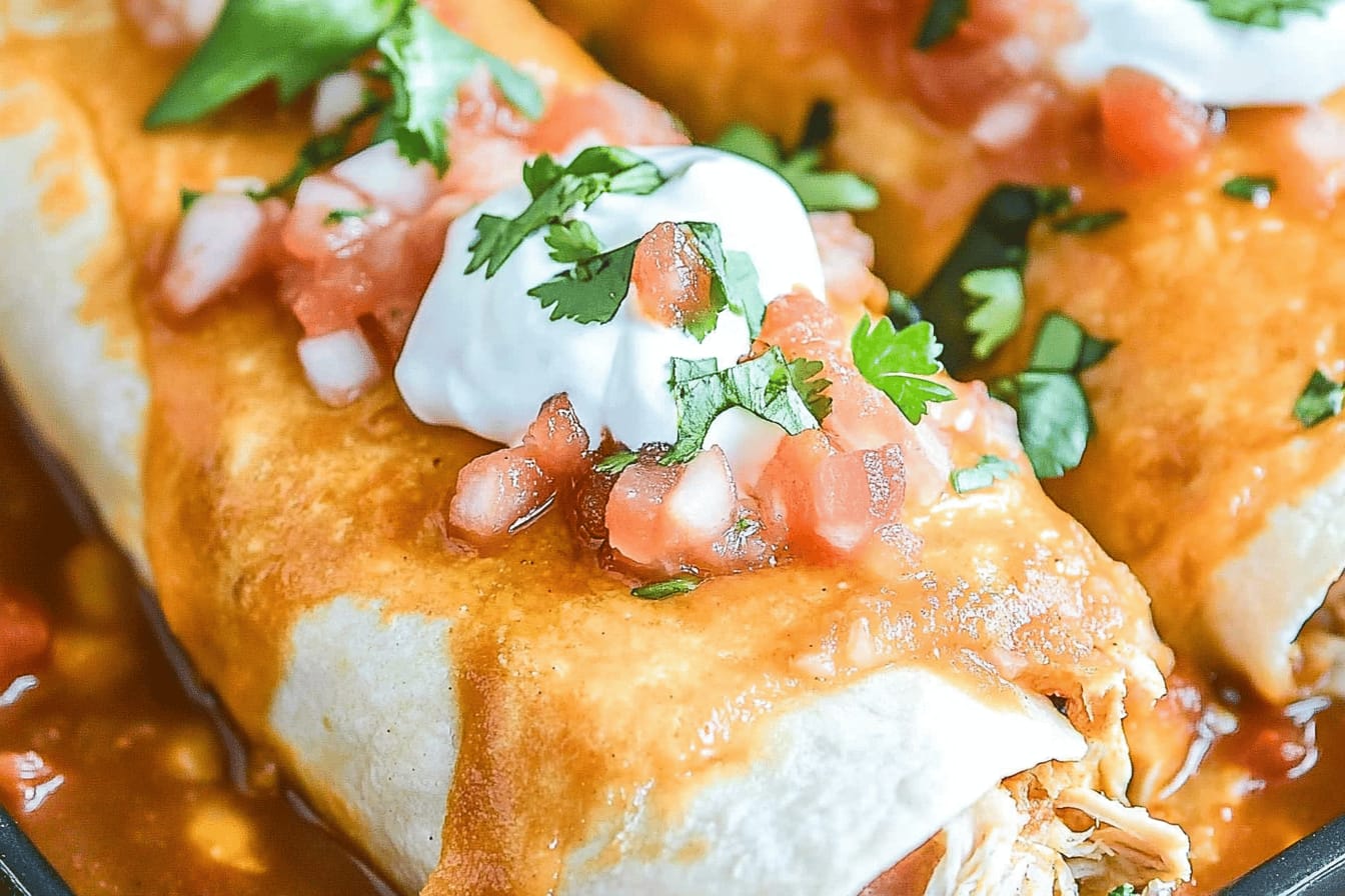 Baked Chicken Chimichangas Recipe