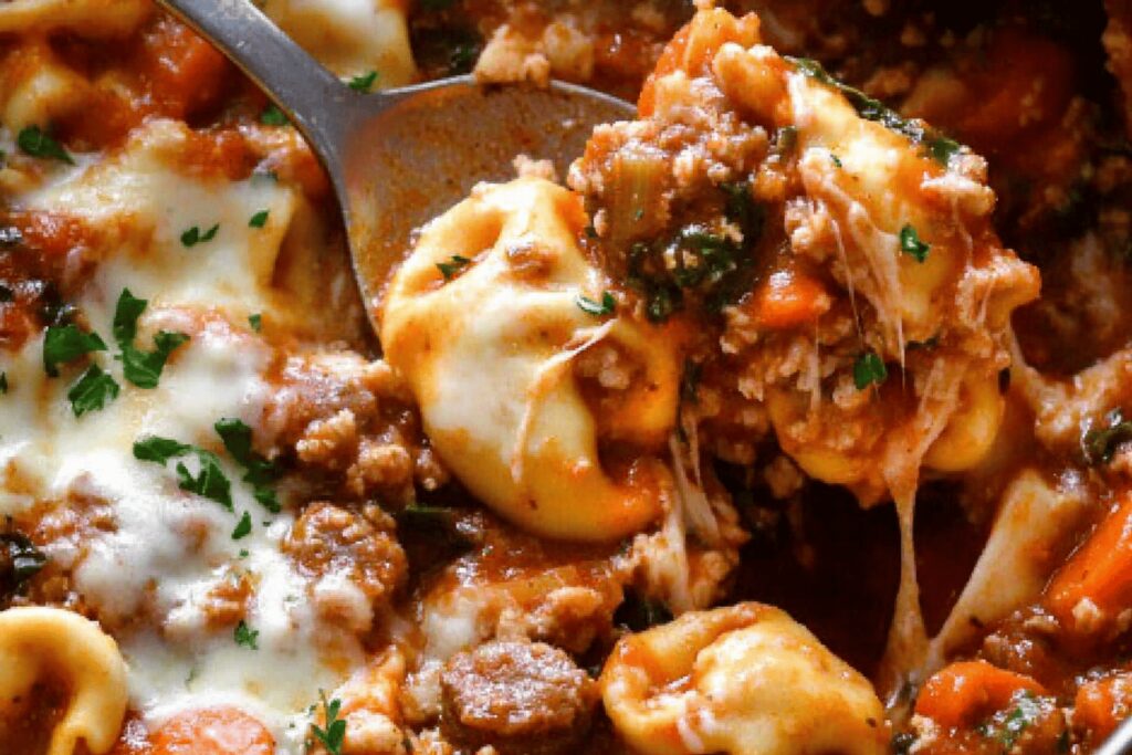 Baked Sausage Tortellini Recipe Delight